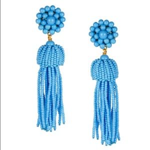 NWT Lisi Lerch Turquoise Tassel Earrings